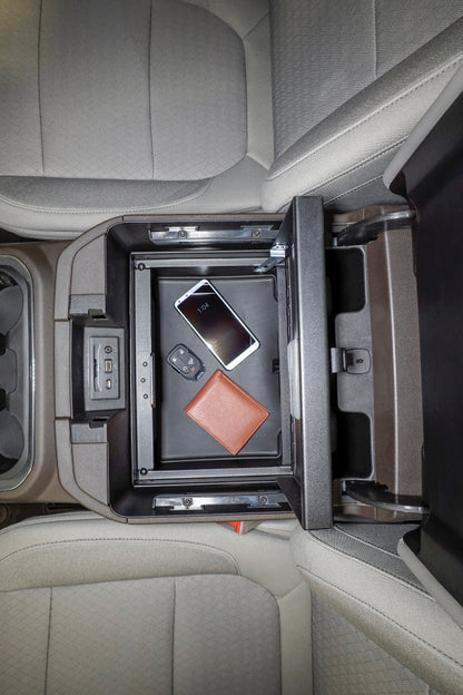 Tuffy Products Tuffy Console Safe W/ Combo Lock For Chevrolet Silverado And Gmc Sierra W/ Flow Thru Console 356-01-A 356-01-A Photo - Mounted