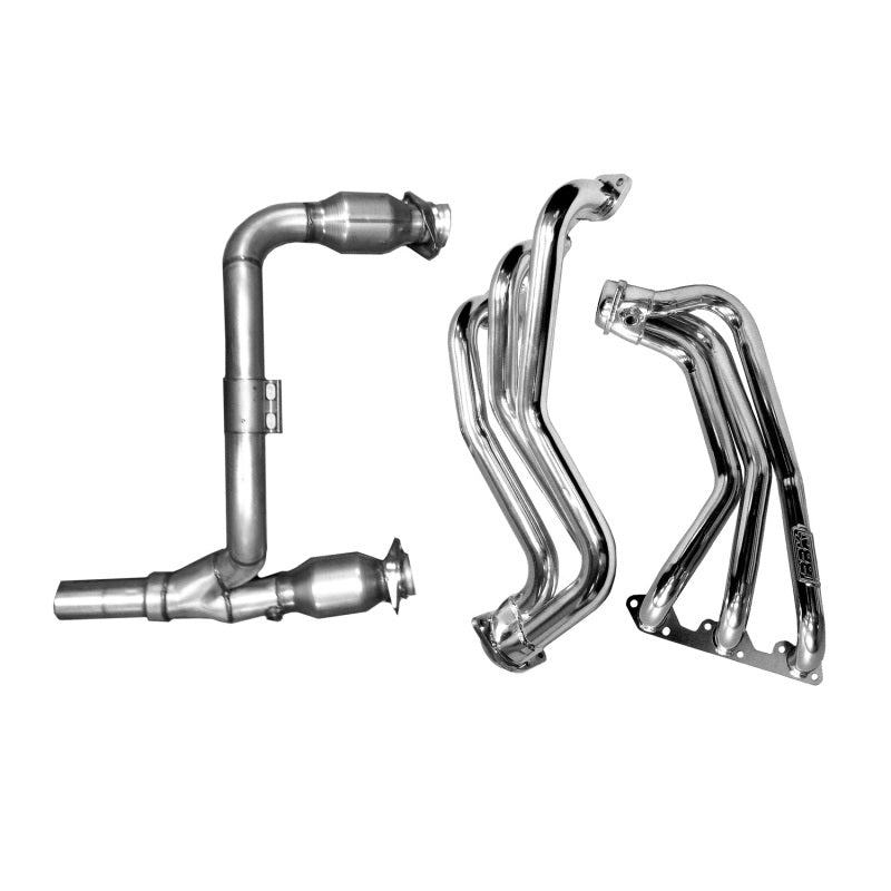 BBK Performance 07-11 Jeep Wrangler 3.8L Full-Length Headers W/Cats (Coated) 40500 Photo - Primary