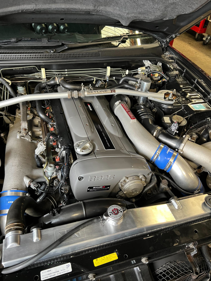CSF Nissan R33 Skyline GT-R/GTS Full Billet Aluminum High-Performance Radiator - Black 7219B 7219B Photo - Mounted