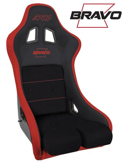 PRP Seats PRP Bravo Composite Seat- Black/Red (PRP Red Outline/Bravo Red- Red Stitching) A4502-237 A4502-237 Photo - Primary