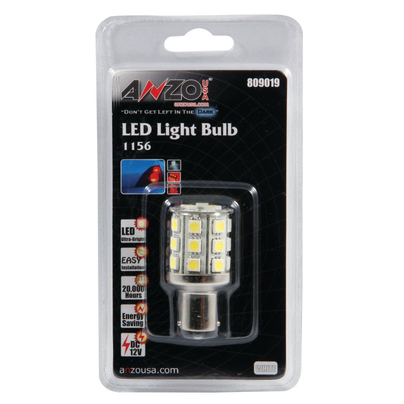 ANZO LED Bulbs Universal LED 1156 White - 24 LEDs 2in Tall 809019 809019 Photo - Primary