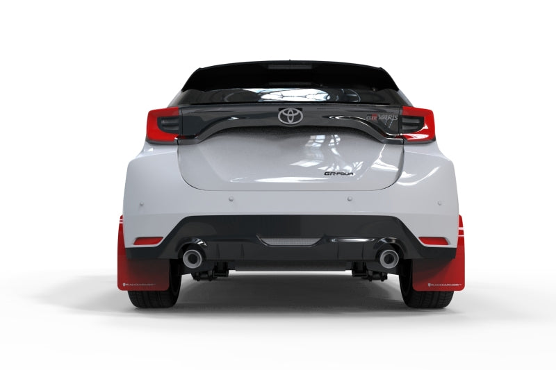 Rally Armor 20-22 Toyota GR Yaris Hatchback Red Mud Flap w/ White Logo MF74-UR-RD/WH MF74-UR-RD/WH User 1