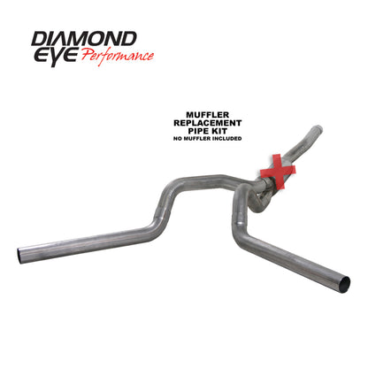Diamond Eye Performance Diamond Eye KIT 4in CB MFLR RPLCMENT PIPE DUAL SS: 2006-2007.5 CHEVY/GMC 6.6L 2500/3500 K4124S-RP K4124S-RP Photo - Primary
