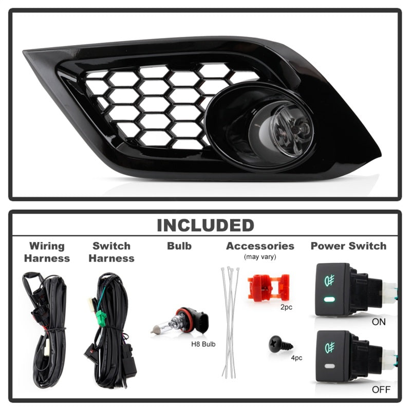 Spyder Toyota Corolla 17 iM Models / Scion 16 iM Models OEM Style Fog Lights w/OEM Fit Switch- Clear 5086372 5086372 Photo - Unmounted