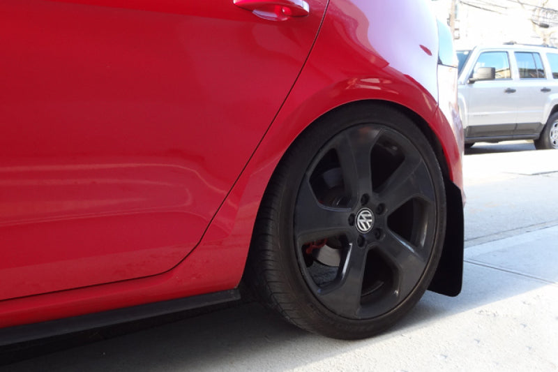 Rally Armor 2015+ VW Golf/GTI/TSI UR Black Mud Flap w/ Red Logo MF37-UR-BLK/RD User 3
