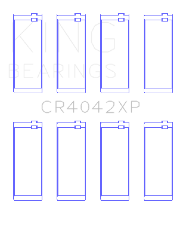 King Engine Bearings King BMW M40/M42/M43/M44 1.6L 1.8L 1.9L (Size STD) Performance Rod Bearing Set CR4042XP CR4042XP Photo - Primary