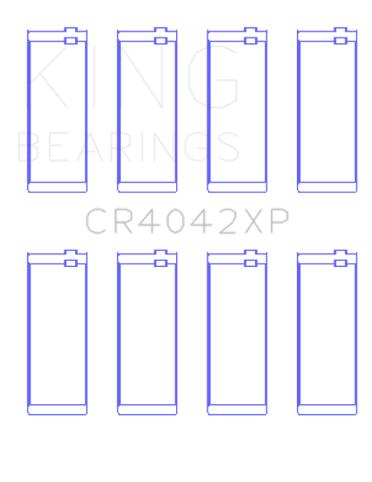 King Engine Bearings King BMW M40/M42/M43/M44 1.6L 1.8L 1.9L (Size STD) Performance Rod Bearing Set CR4042XP CR4042XP Photo - Primary