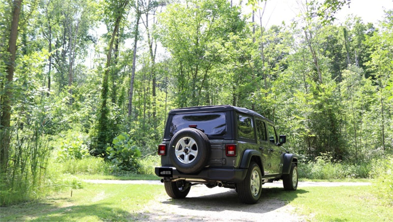 Corsa Performance Corsa 18+ Jeep Wrangler JL 2.5in Dual Rear Exit Polished Tips Sport Ax 21014 Photo - Mounted