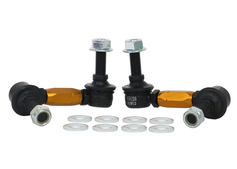 Whiteline Sway Bar Link Kit Heavy Duty Adj Steel Ball Infiniti G35 2003-2008 KLC110 Photo - out of package
