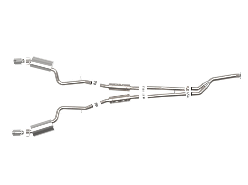 aFe POWER Takeda 16-17 Lexus IS200t L4-2.0L (t) 2.5in-3in 304 SS CB Exhaust w/Polish Tip 49-36059-P 49-36059-P Photo - Unmounted