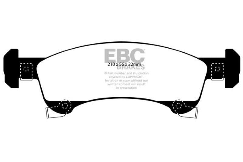 EBC Disc Brake Pad Set DP41651R Photo - Primary