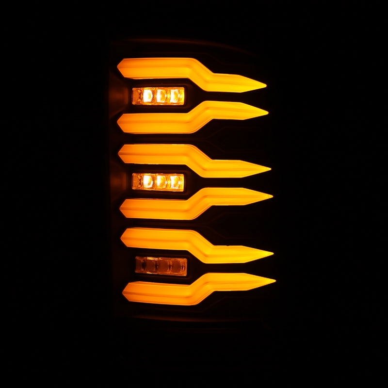 AlphaRex 07-13 GMC Sierra 1500/07-14 2500/3500HD (No Classic/Dually) Luxx-Series LED Tail Lights Blk 630060 630060 User 4