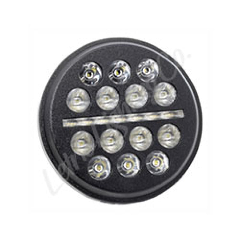 Letric Lighting 5.75? LED Black Buck-Shot Style mini-multi Headlight LLC-LHC-5B