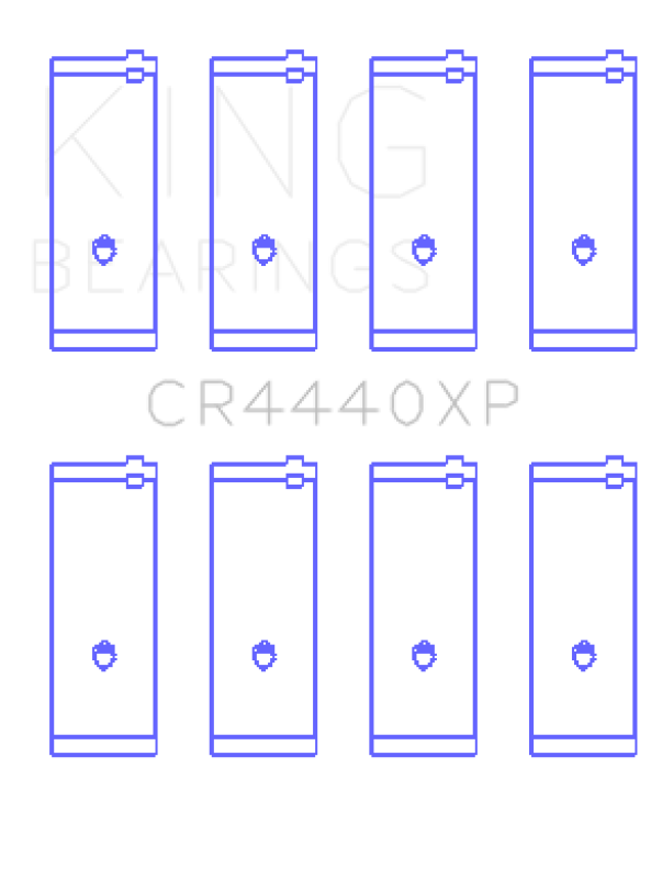 King Engine Bearings Ford Cortina 2000 Xl (Size +0.50mm) Connecting Rod Bearing Set CR4440XP0.5 CR4440XP0.5 Photo - Primary