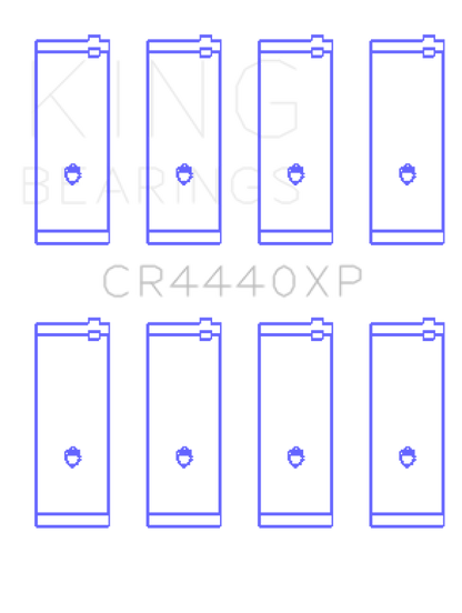 King Engine Bearings Ford Cortina 2000 Xl (Size +0.50mm) Connecting Rod Bearing Set CR4440XP0.5 CR4440XP0.5 Photo - Primary