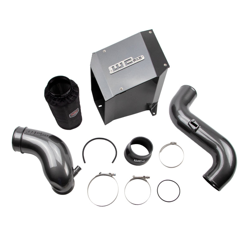 Wehrli 07.5-10 Chevrolet Duramax LMM 4in Intake Kit Stage 2 - WCFab Grey WCF100303-GRY