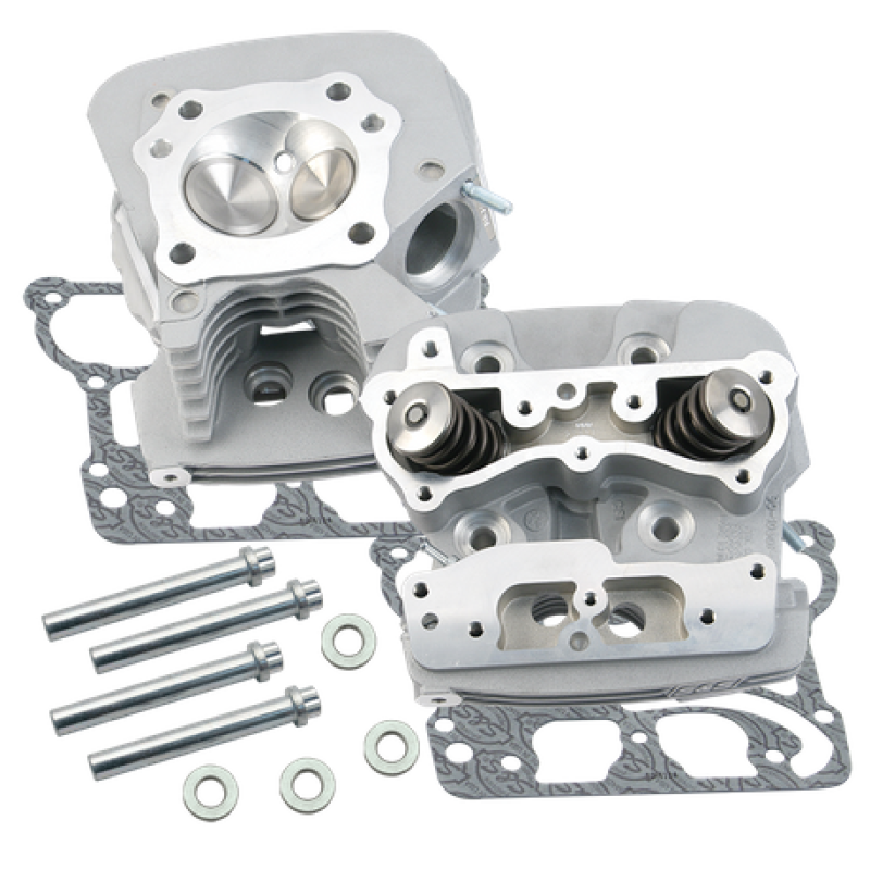 S&S Cycle 2006 Dyna Super Stock 91cc Cylinder Heads - Silver 900-0344