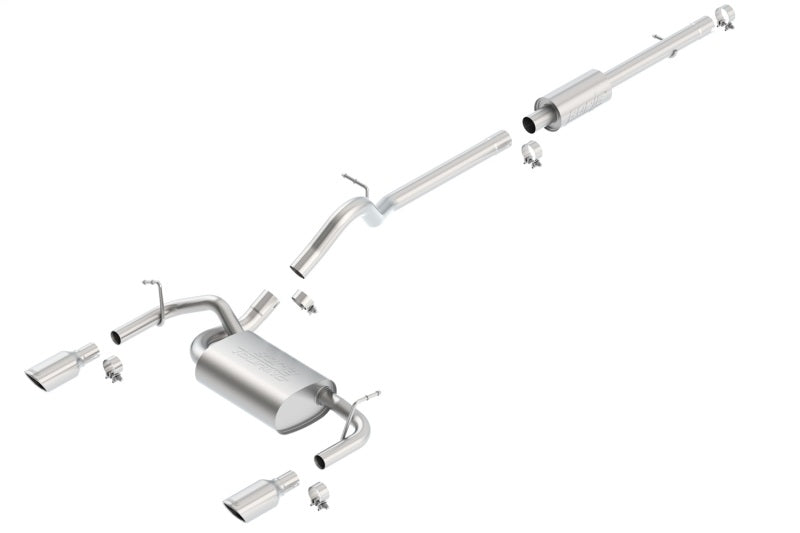Borla 12-16 Jeep Wrangler JK 3.6L AT/MT 4Wheel 4dr Truck Single Split Rear Exit Catback Exhaust 140459 140459 Photo - Primary
