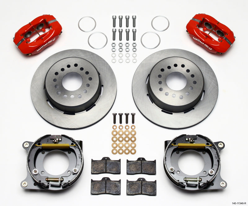 Wilwood FDL P/S Park Brake Kit, Red 55-57 Chevy 2.34" Offset 140-11348-R Photo - Primary