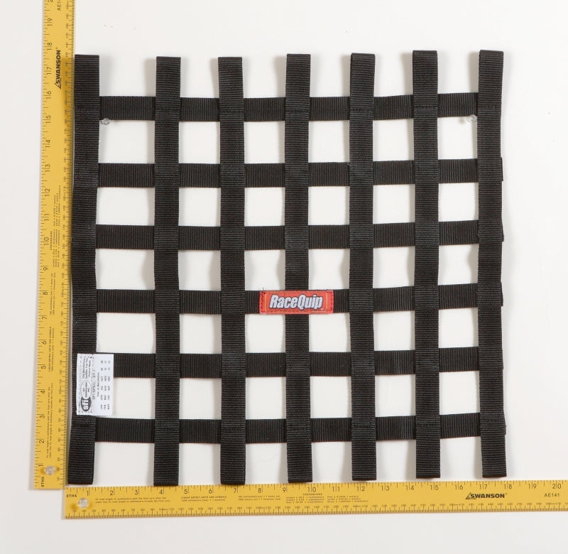 Racequip Ribbon Window Net; SFI Certified - Color: Black 726003 Photo - Primary