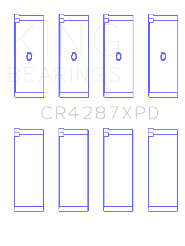 King Engine Bearings King Honda B18C1/B18C5 16V (Size STDX - Predoweled for Alum Rods) Performance Rod Bearing Set CR4287XPDSTDX CR4287XPDSTDX Photo - Primary