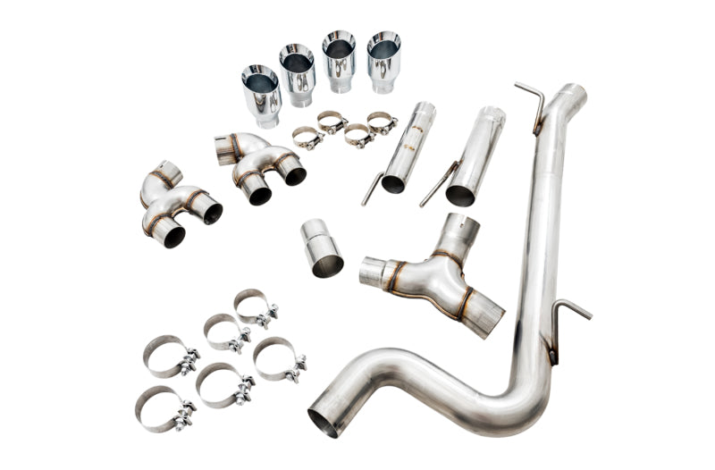 AWE Tuning Mk7 Golf R Track Edition Exhaust w/Chrome Silver Tips 102mm 3015-42134 3015-42134 Photo - out of package