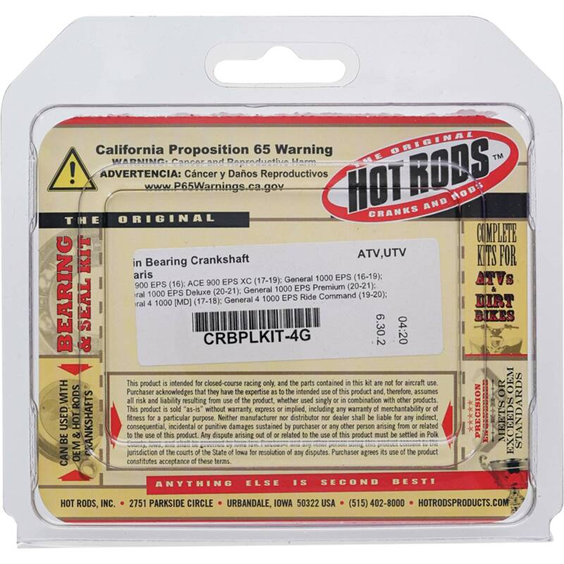 Hot Rods Plain Bearing Crankshaft CRBPLKIT-4G CRBPLKIT-4G Photo - Primary