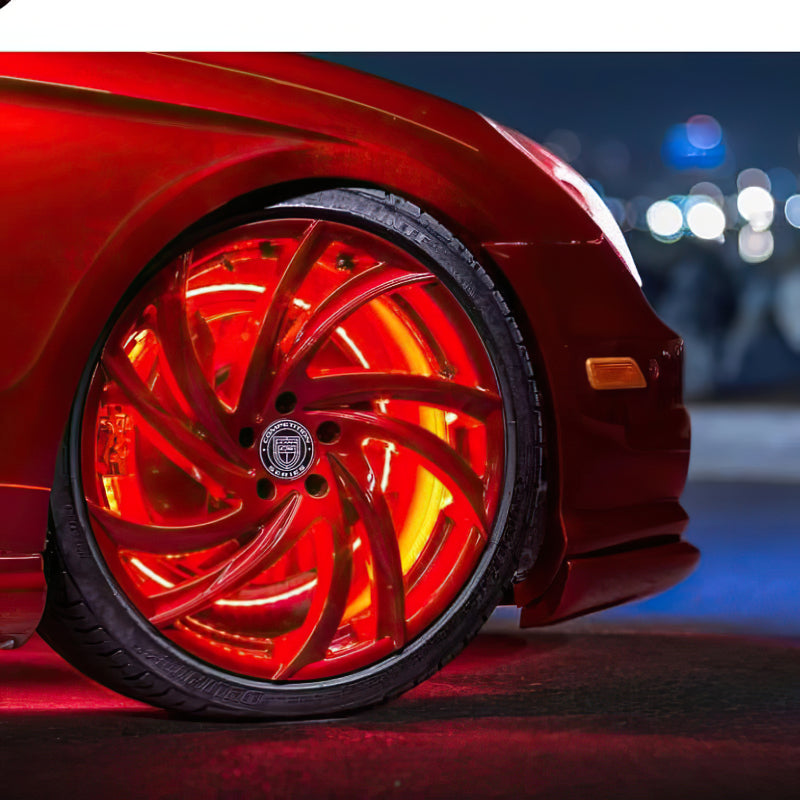 ORACLE Lighting Oracle LED Illuminated Wheel Rings - Double LED - Red 4228-003 4228-003 Photo - lifestyle view