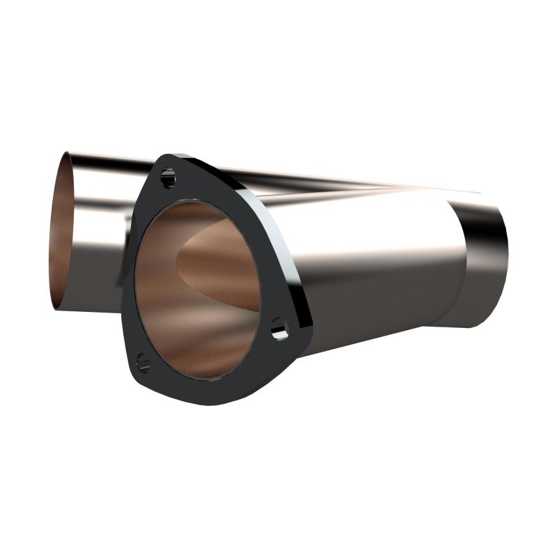 QTP 3.5in Weld-On QTEC Exhaust Cutout Y-Pipe 10350 10350 Photo - Primary