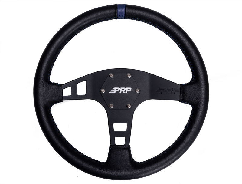 PRP Seats PRP Flat Leather Steering Wheel- Blue G211 G211 Photo - Primary