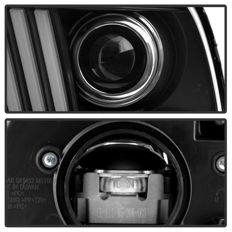 Spyder Ford Mustang 05-08 V2 High-Power LED Headlights - Black PRO-YD-FM05AP-BK 5088192 5088192 Photo - Unmounted