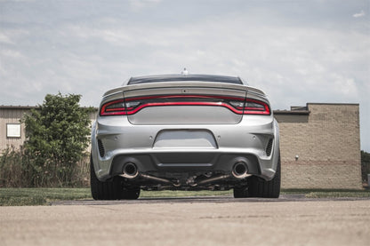 Corsa 15-21 Charger SRT/Hellcat/Redeye 2.75in Valved Catback DRE w/ Single 4.5in Blk PVD Tips 21072BLK 21072BLK Photo - Mounted