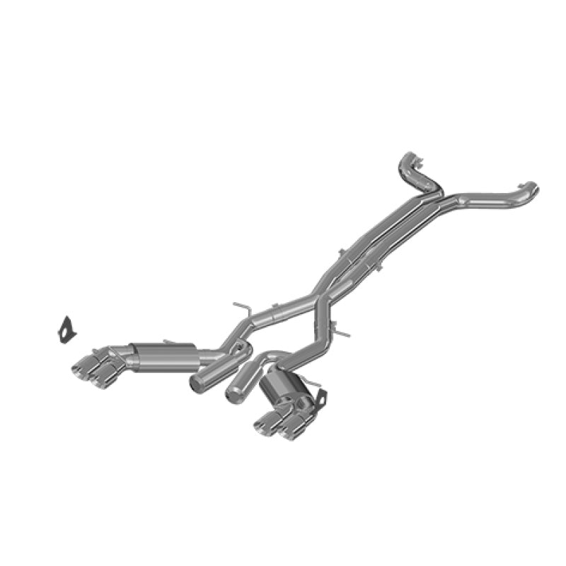 MBRP 2016+ Chevy Camaro SS 6.2L 3in Dual Cat-Back Quad Tip Exhaust Street V S7032409 Photo - Primary