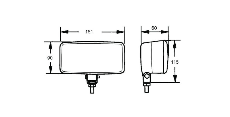 Hella Headlamp ZFH 0/180GR SW MK MGS12 GN 1FB 005860691 005860691 Technical Drawing
