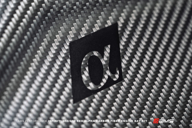AMS Performance Infiniti 17+ Q60 / 16+ Q50 3.0TT Alpha Matte Carbon Front Duct ALP.28.06.0002-1 ALP.28.06.0002-1 Photo - Primary