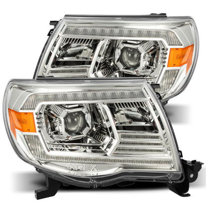 AlphaRex 05-11 Toyota Tacoma LUXX LED Projector Headlights Plank Style Chrome w/Activation Light/DRL 880740 880740 Photo - Primary