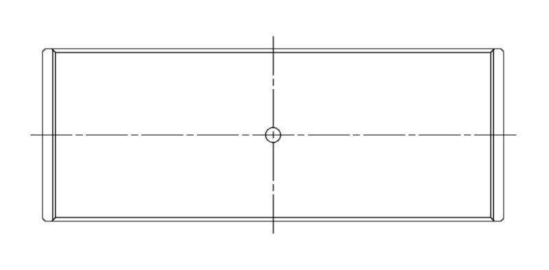 ACL 70-83 VW 4 2000-On Coated Rod Bearing Set (No Notch) 4B1609HC-STD 4B1609HC-STD Technical Drawing