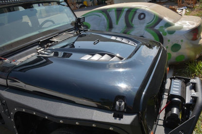DV8 Offroad 07-18 Jeep Wrangler JK Rubicon 10th Anniversary Replica Hood HDMB07-TA HDMB07-TA Photo - Close Up