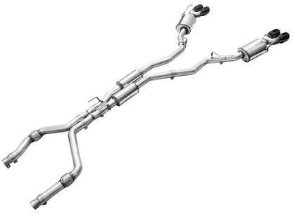 AWE Tuning 2020+ Ford Explorer ST Touring Edition Exhaust w/ Diamond Black Tips 3015-43625 3015-43625 Photo - out of package