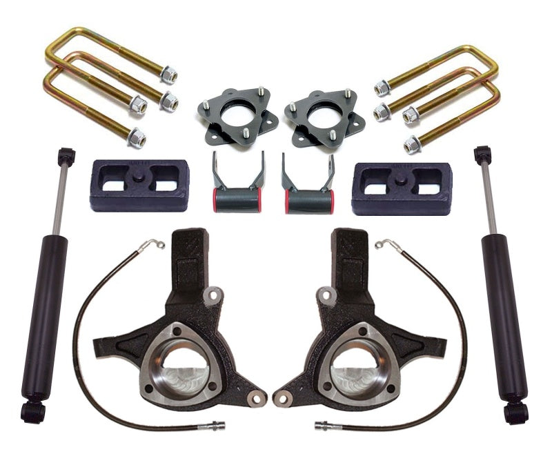 MaxTrac 16-18 GM C1500 2WD w/Stamped Steel. Susp. 7in/4in MaxPro Spindle Lift Kit w/MaxTrac Shocks K881774 K881774 Photo - Primary