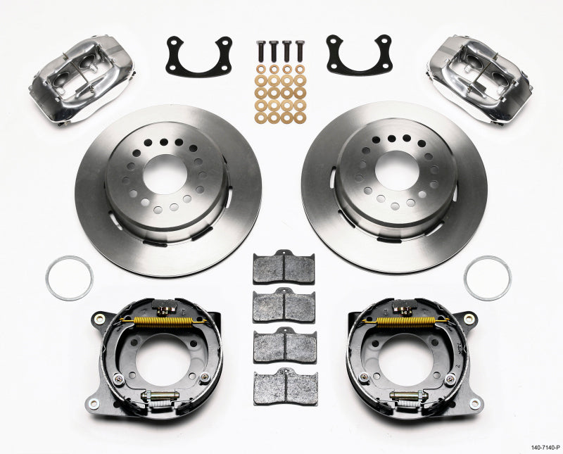 Wilwood Forged Dynalite P/S Park Brake Kit Polished New Big Ford 2.50in Offset 140-7140-P 140-7140-P Photo - Primary