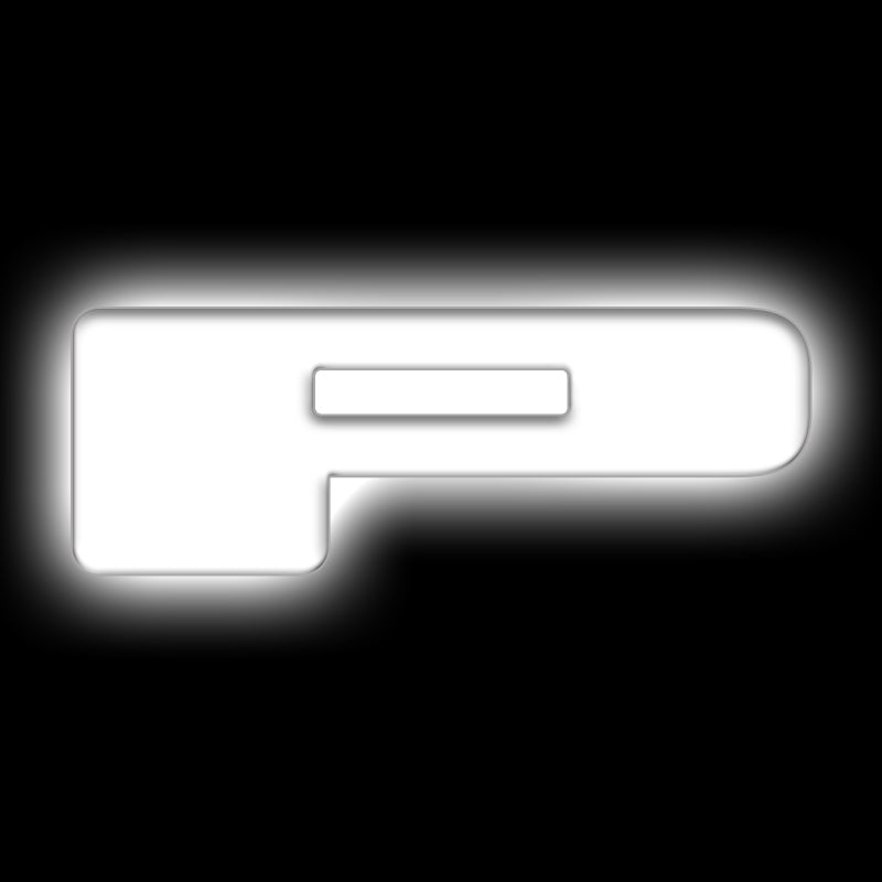 ORACLE Lighting Universal Illuminated LED Letter Badges - Matte White Surface Finish - P 3140-P-001 3140-P-001 Photo - Primary