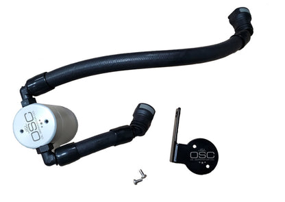 J&L 2020-2022 Ford Mustang GT500 Passenger Side Oil Separator 3.0 - Clear Anodized 3054P-C 3054P-C Photo - Primary