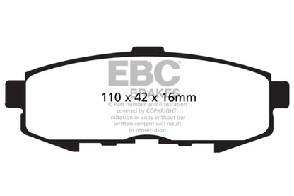 EBC Disc Brake Pad Set UD1073 Photo - Primary