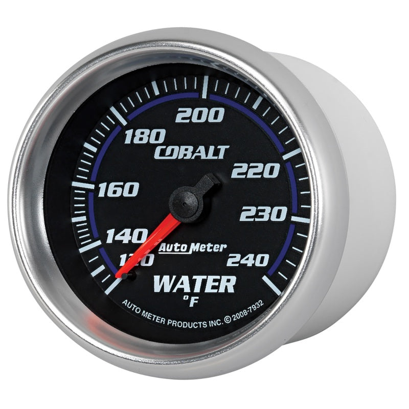 Autometer Gauge, Water Temp, 2 5/8", 120-240 Deg. F, Mechanical, Cobalt 7932 User 2