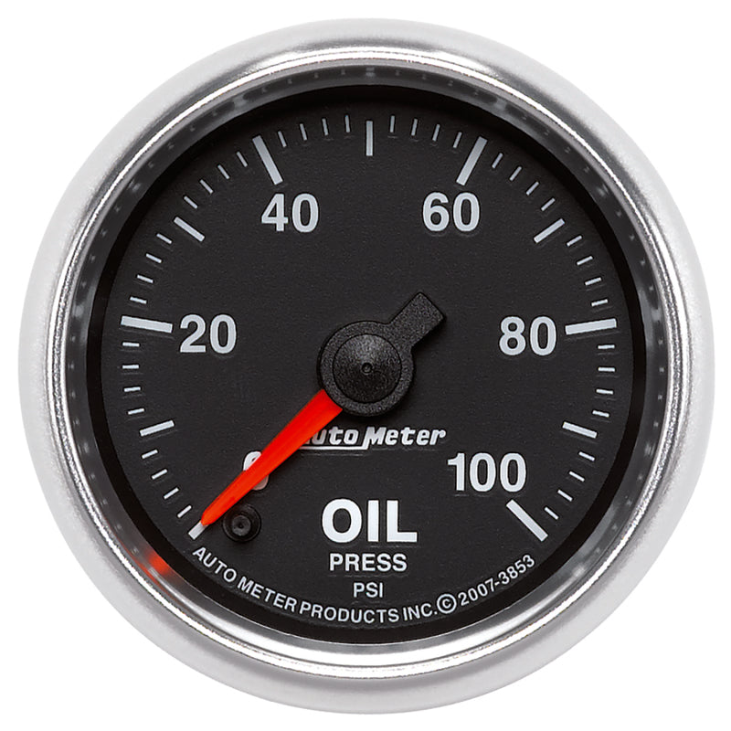 Autometer Gauge, Oil Pressure, 2 1/16", 100PSI, Digital Stepper Motor GS 3853 Photo - Primary