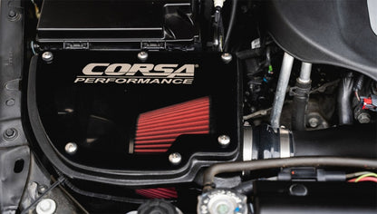 Corsa 12-18 Jeep Wrangler JK 3.6L V6 Closed Box Air Intake w/ DryTech 3D Dry Filter 44412D 44412D Photo - Mounted