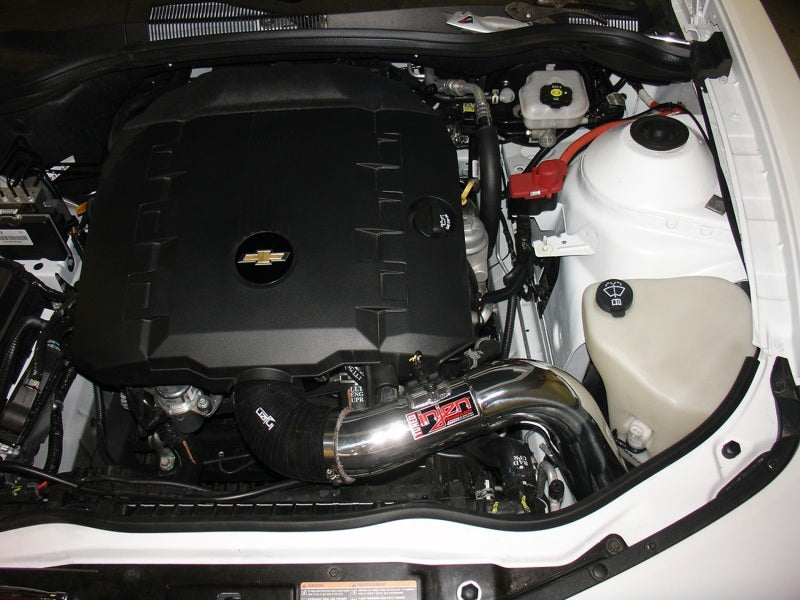 Injen Wrinkle Black Cold Air Intake System 12-14 Chevy Camaro CAI 3.6L V6 PF7012WB Photo - Mounted