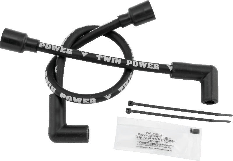 TwinPower Twin Power 65-79 FL FX 89-99 Softail 91-98 Dyna 65-85 XL Black Ignition Wire Set 110117 110117 Photo - Primary