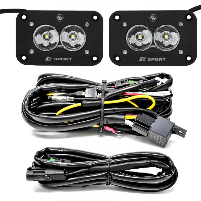 Baja Designs S2 Sport Black Flush Mount LED Light Pod Reverse Kit - Universal 547808 User 1